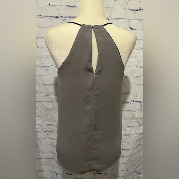 Express Barcelona Reversible Cami Black Gray V-Neck Racerback Tank Top small - Picture 4 of 9